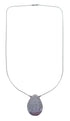 Liquid Silver Native American Agate Necklace JX126756